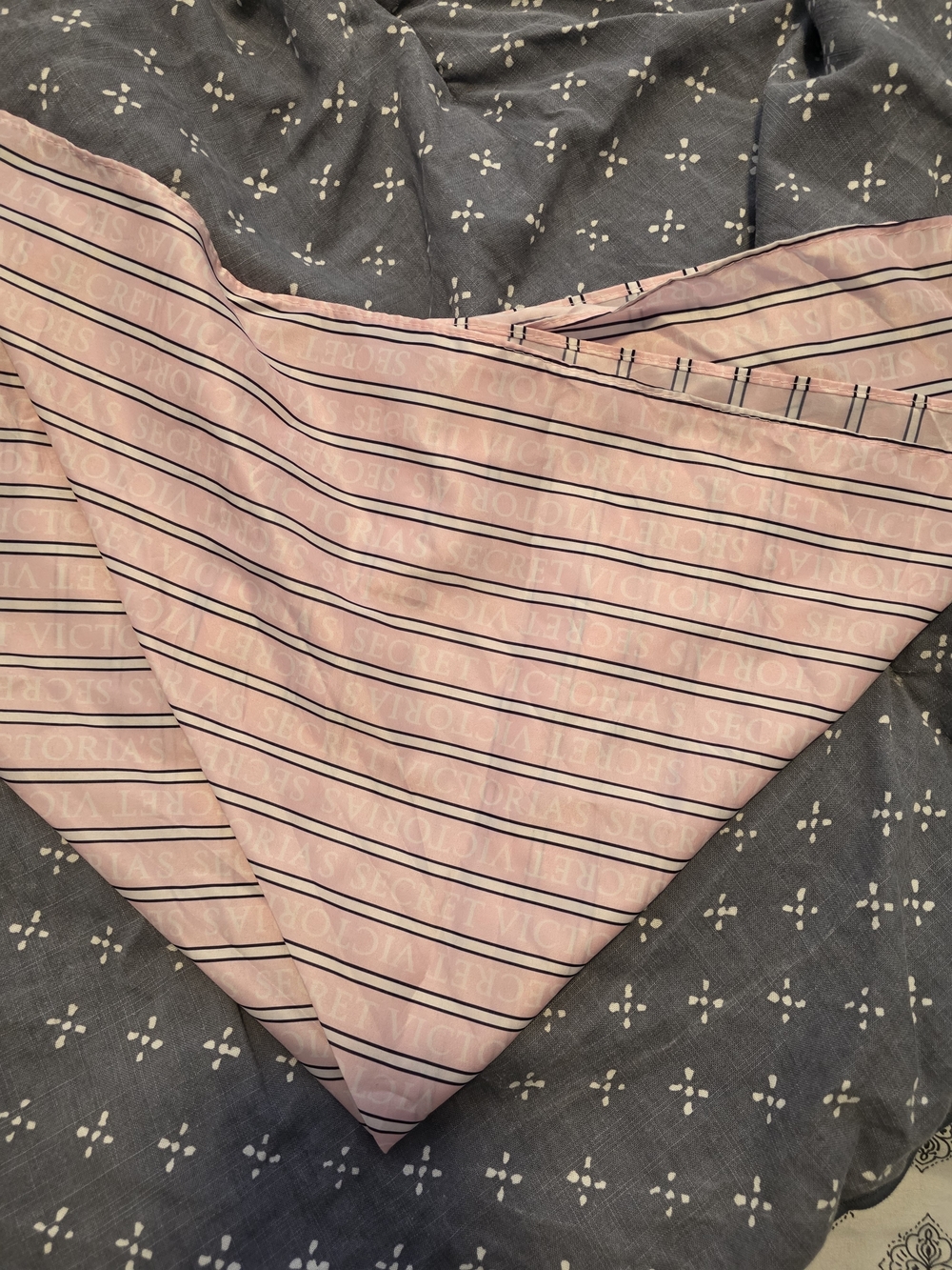 Victoria's Secret Pink Striped Scarf
